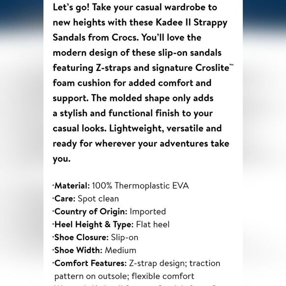 Crocs Kadee 2 Strappy Sandal - Picture 6 of 10